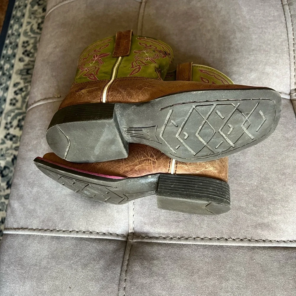 Ariat Pink Leather Boots